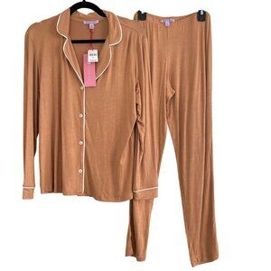 Hale Bob $120 Womens Brown Pajama Set Small NEW